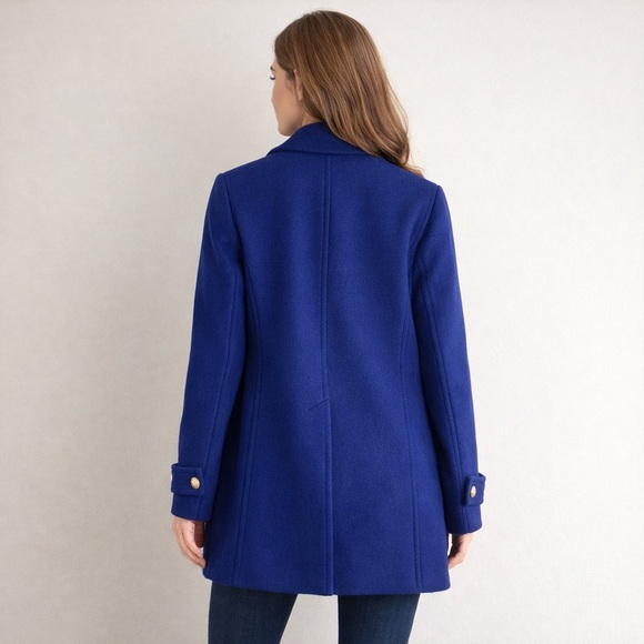 MICHAEL KORS women’s double breasted, wool coat with real buttons & pockets - Picture 4 of 17